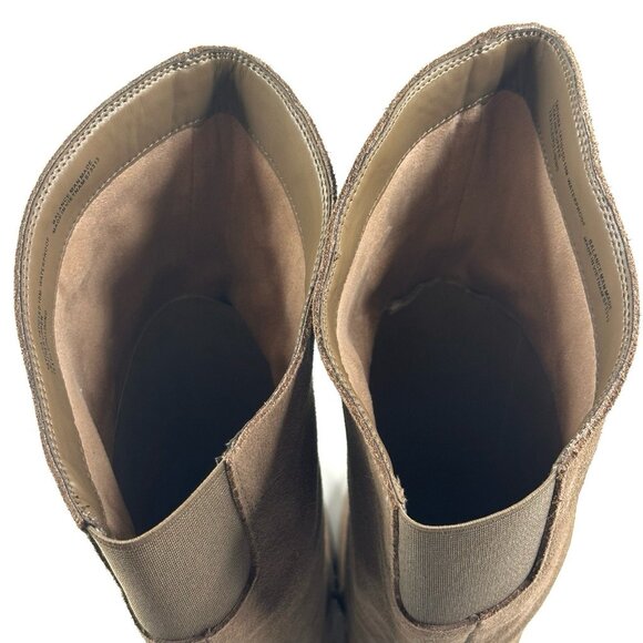 Blondo Tatiana Women's Knee High Boots Taupe Suede Size 10M Waterproof - Picture 11 of 14